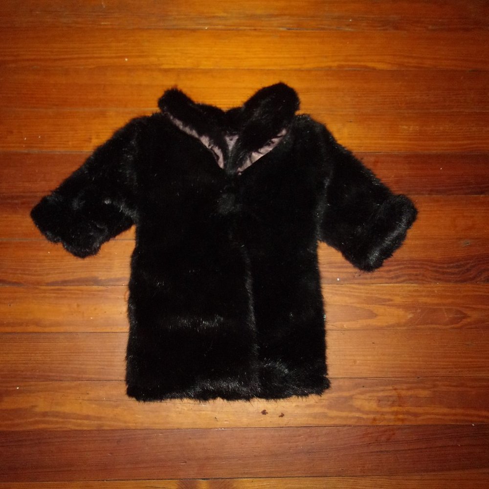 Carousel by Guy Faux Fur Doll Teddy Bears Coat - Christmas Stocking  14"